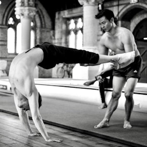 Handstands - flexibility training